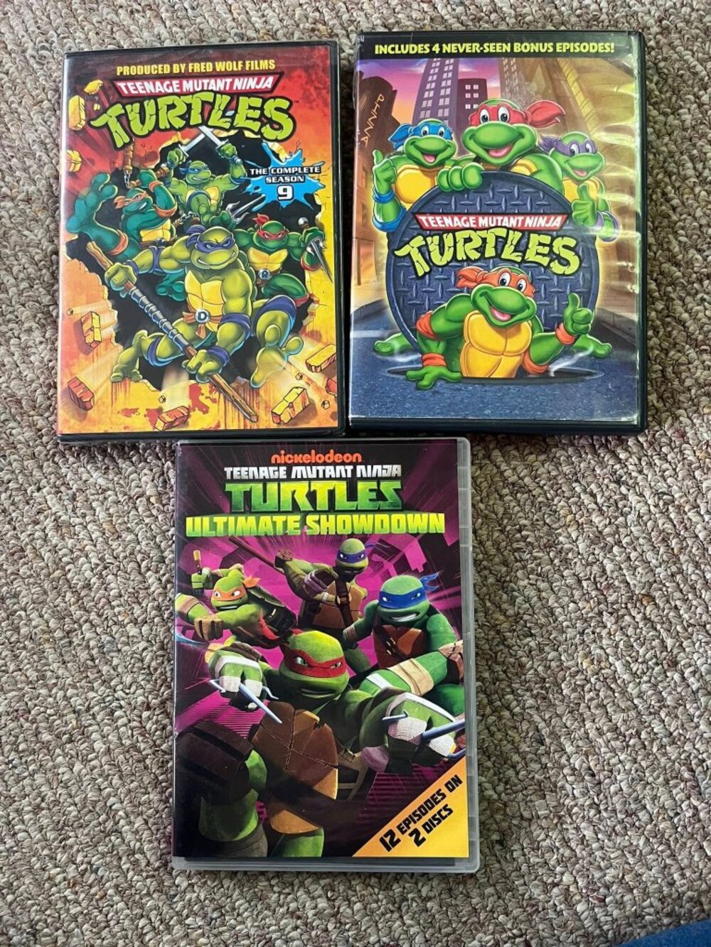 Teenage Mutant Ninja Turtles DVD Lot - Excellent Condition